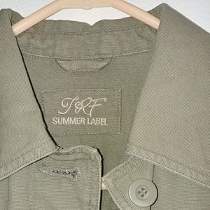 Small green trench coat